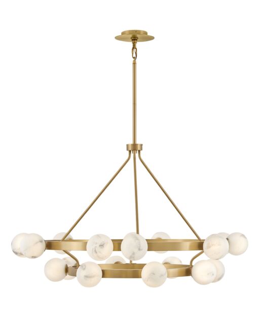 Selene 48" Large Multi Tier Chandelier by Fredrick Ramond - 18 Light Modern Glass Fixture