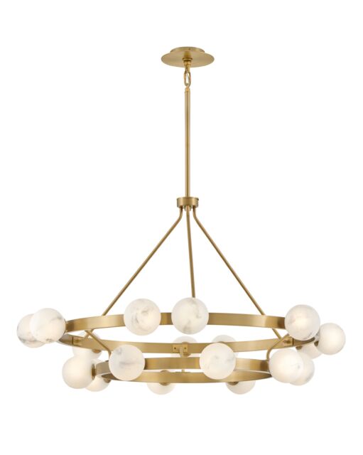 Selene 48" Large Multi Tier Chandelier by Fredrick Ramond - 18 Light Modern Glass Fixture