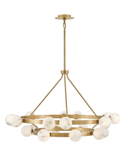 Selene 48" Large Multi Tier Chandelier by Fredrick Ramond - 18 Light Modern Glass Fixture