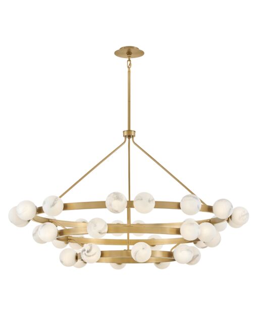 Selene Double XL Multi Tier Chandelier - 36"H x 60"W - Modern Glass Design by Fredrick Ramond