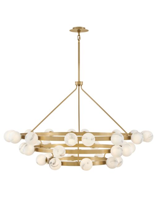 Selene Double XL Multi Tier Chandelier - 36"H x 60"W - Modern Glass Design by Fredrick Ramond