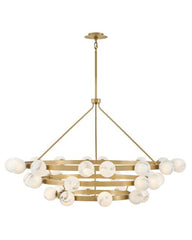 Selene Double XL Multi Tier Chandelier - 36"H x 60"W - Modern Glass Design by Fredrick Ramond