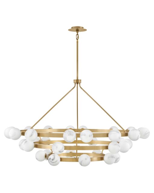 Selene Double XL Multi Tier Chandelier - 36"H x 60"W - Modern Glass Design by Fredrick Ramond