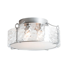 Hubbardton Forge-Bow Large Semi-Flush Light Fixture With Curved Glass Shade Options