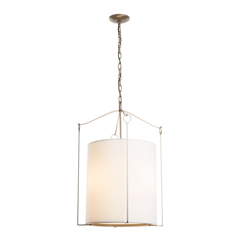 Hubbardton Forge Bow Tall Pendant Light with Curved Glass Diffuser for Versatile Home Decor