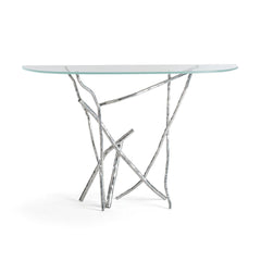 Hubbardton Forge-Brindille Console Table with Hand-Hammered Aluminum Branch Legs