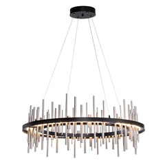 Hubbardton Forge-Cityscape Circular LED Pendant Light – Stunning Skyscraper Silhouettes Design