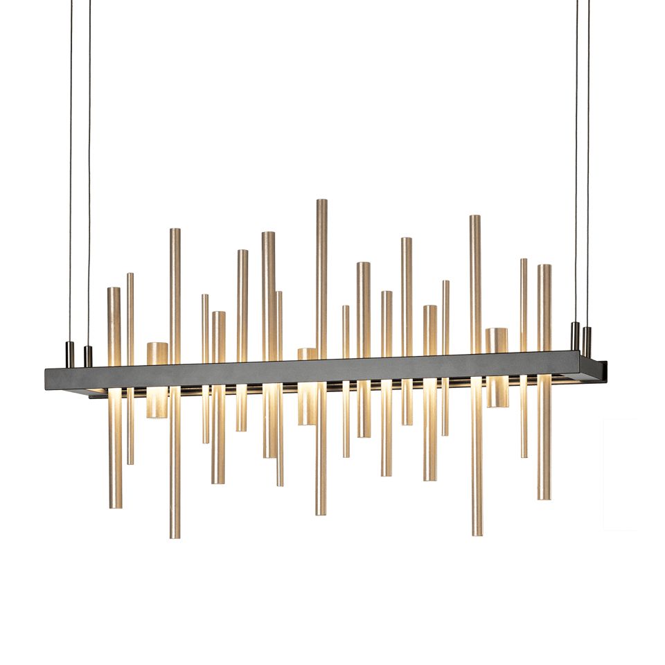 Hubbardton Forge Cityscape LED Pendant - Handcrafted Floating Skyscraper Design