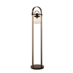 Hubbardton Forge-Erlenmeyer Floor Lamp with Handcrafted Steel Collar and Unique Steampunk Design