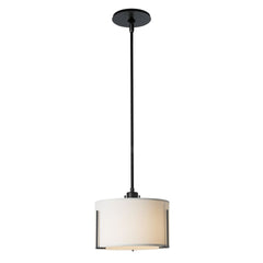 Hubbardton Forge Exos Small Single Shade Pendant Light - Hand-Forged Steel with Minimalist Design