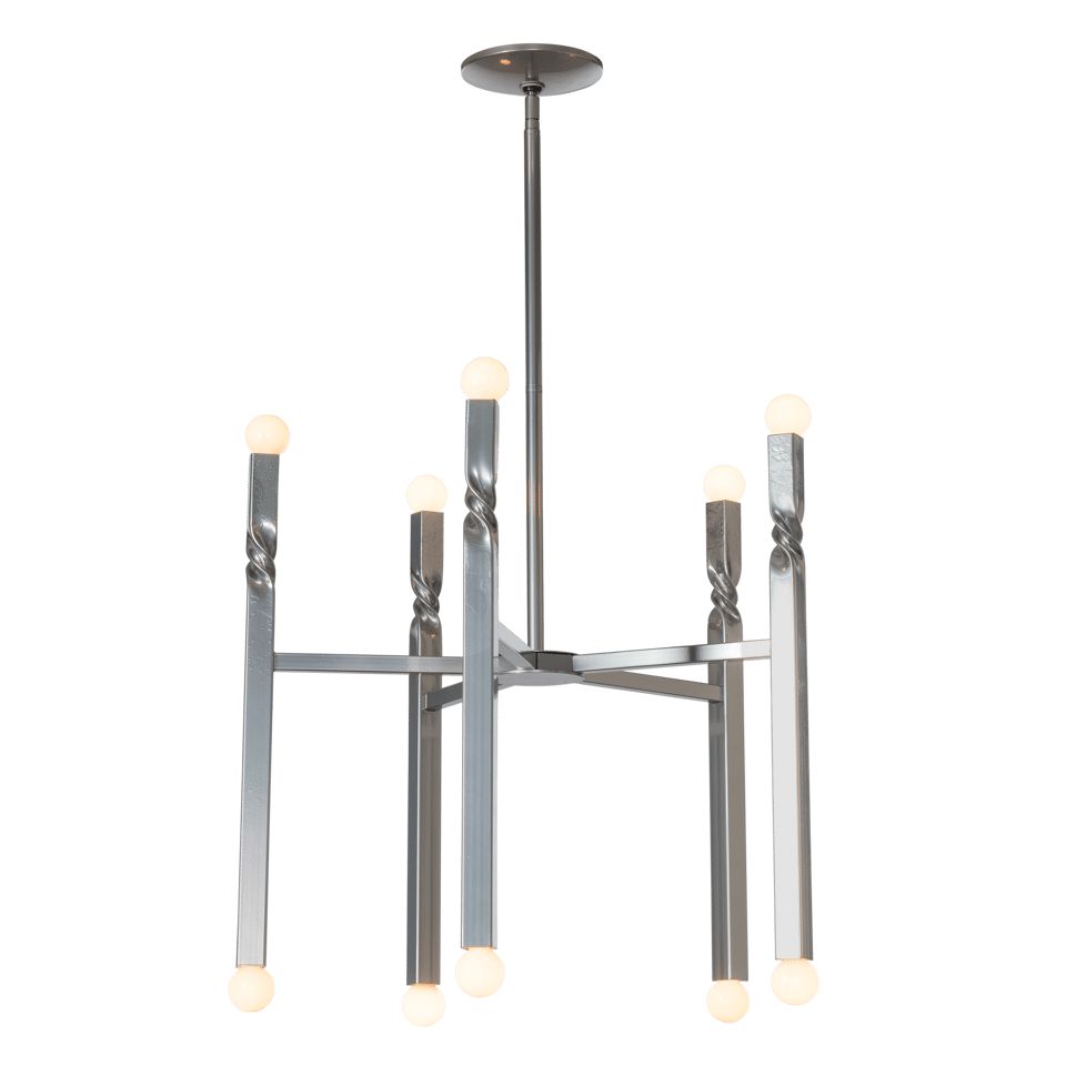 Hubbardton Forge Helix 10-Light Pendant, 25.9-Inch Diameter, Versatile Finish Options