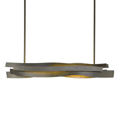 Hubbardton Forge-Landscape LED Pendant Light – Strata-Inspired Steel Design with Glowing Core