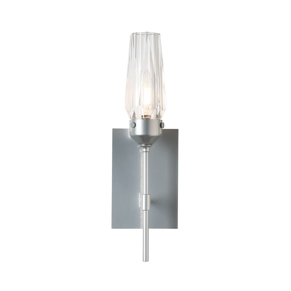 Hubbardton Forge-Luma Sconce with Thick Faceted Crystal for Elegant Wall Illumination