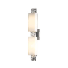 Hubbardton Forge-Oceanus 2 Light Sconce - Heavily-Peened Aluminum & Glass Shades, Water-Inspired Design