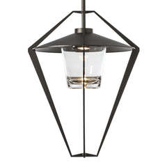 Hubbardton Forge Stellar 2-in-1 Large Outdoor Pendant/Semi-Flush Ceiling Light with Glass Shade