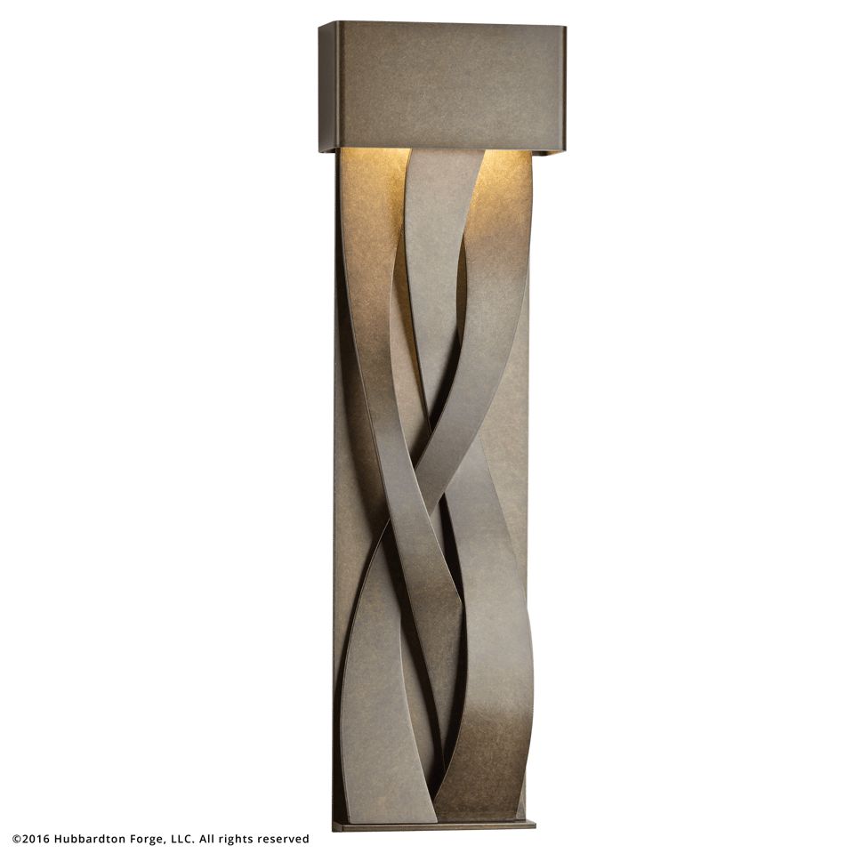 Hubbardton Forge-Tress Large 3-Band Metal Dark Sky Friendly LED Outdoor Sconce