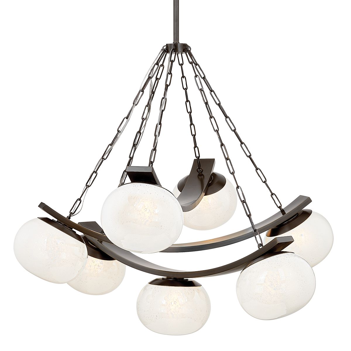 Hudson Valley Lighting-Duxbury 7-Light Chandelier - Modern Architectural Design with Aged Brass or Distressed Bronze Finish