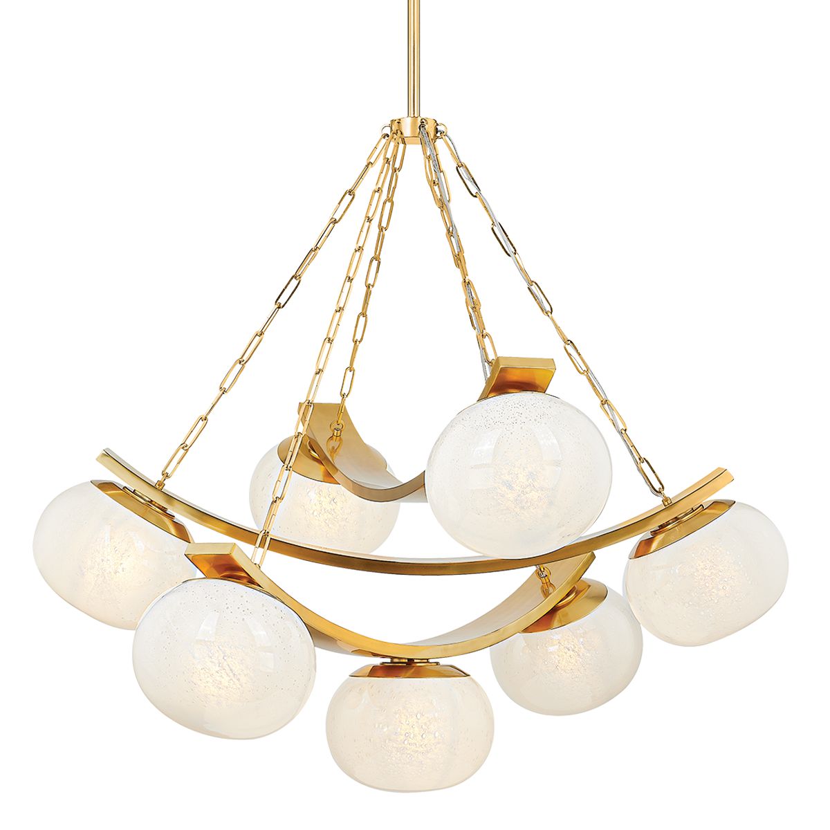 Hudson Valley Lighting-Duxbury 7-Light Chandelier - Modern Architectural Design with Aged Brass or Distressed Bronze Finish