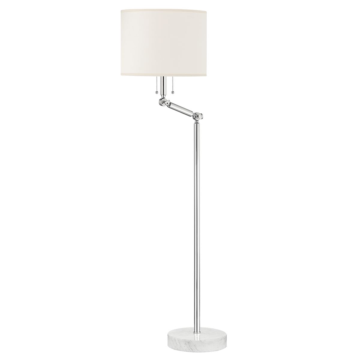 Hudson Valley Lighting Essex Floor Lamp With Chic Marble Base And Articulating Swing-Arm Design