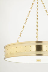 Hudson Valley Lighting-Large Gaines Chandelier - Vintage-Inspired 6-Light Design with Steel Frame and Elegant Chains