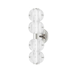 Hudson Valley Lighting Lindley 4-Light Vanity Light With Adjustable Etched Glass Shades In Aged Brass Or Polished Nickel