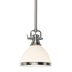 Hudson Valley Lighting Randolph Pendant Light - Vintage Charm with Customizable Base and Opal Glass Shade