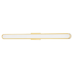 Hudson Valley Lighting Starkey 2-Light LED Vanity Light With Ribbed Glass And Forged Brass In Aged Brass Or Polished Nickel