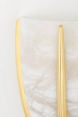 Hudson Valley Lighting-Wheatley Sconce With Aged Brass Frame And Spanish Alabaster Shade For Elegant Illumination