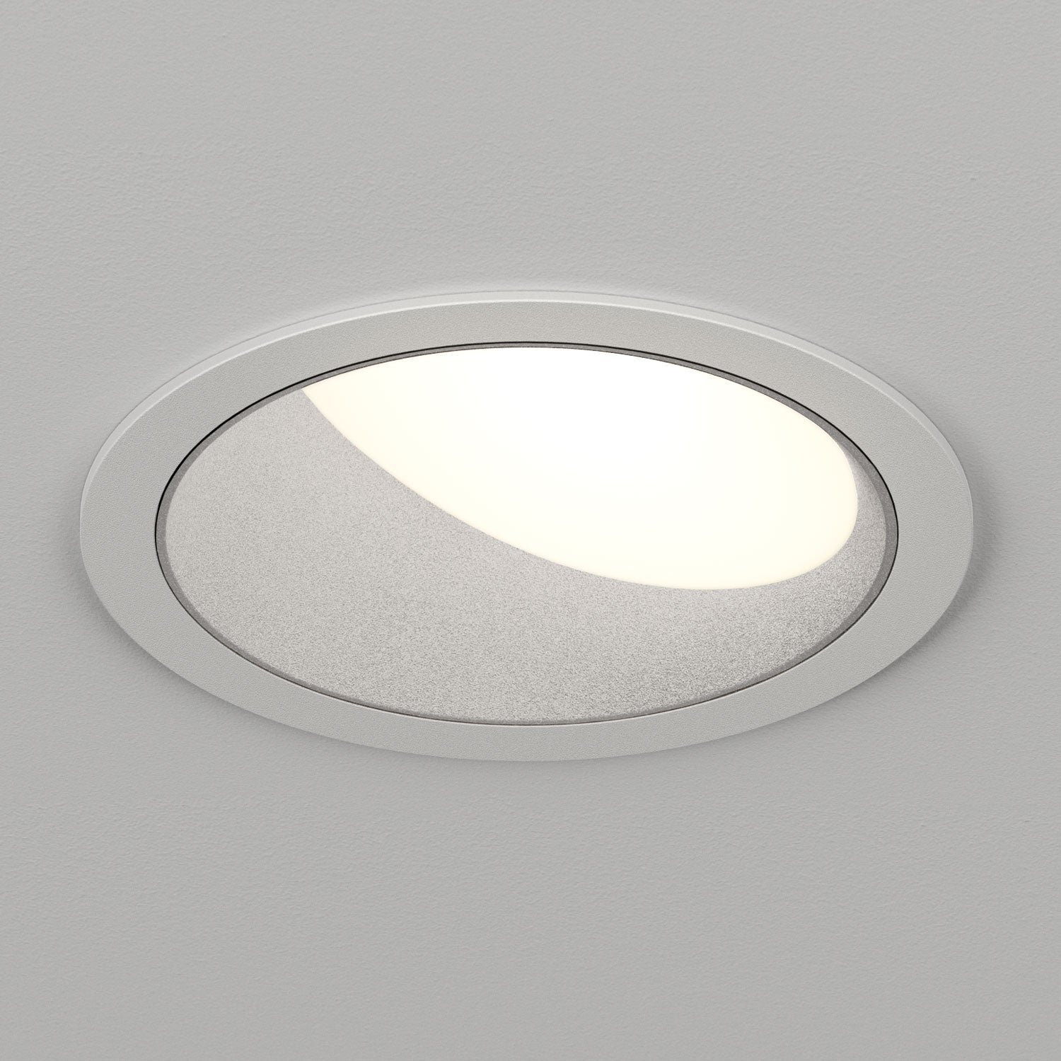 Lucifer Lighting Atomos 2 Slim Round Wall Wash Recessed Downlight, IC Airtight Housing, Dry/Damp Location Rated