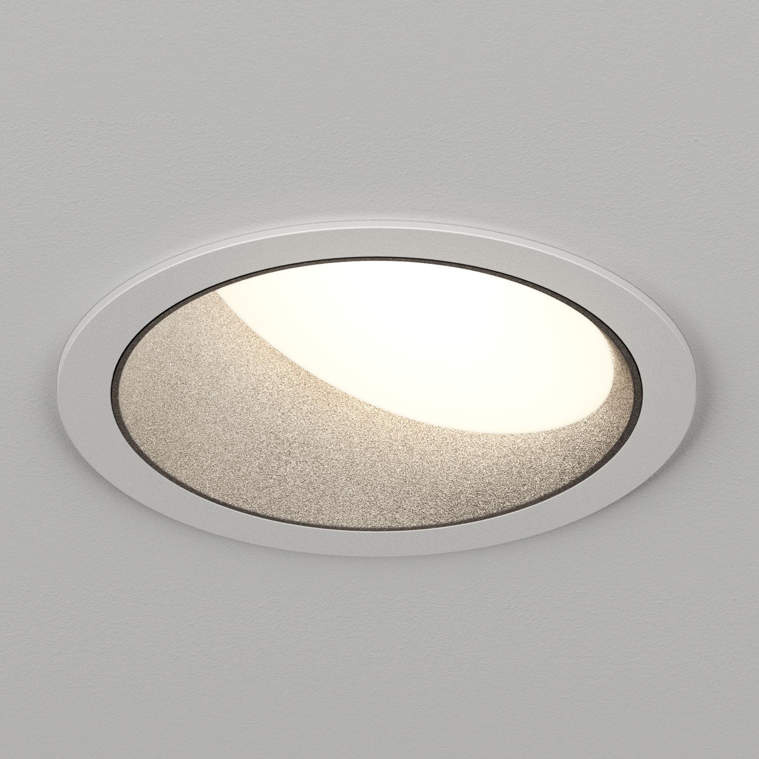 Lucifer Lighting Atomos 2 Slim Round Wall Wash Recessed Downlight, IC Airtight Housing, Dry/Damp Location Rated