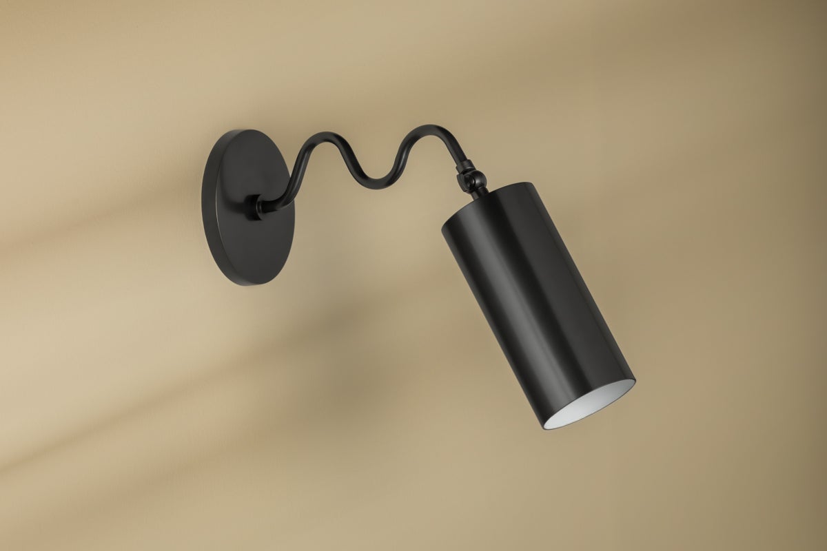 Mitzi Bea Adjustable Wall Sconce with Quirky Arm Design in Aged Brass or Old Bronze Finish