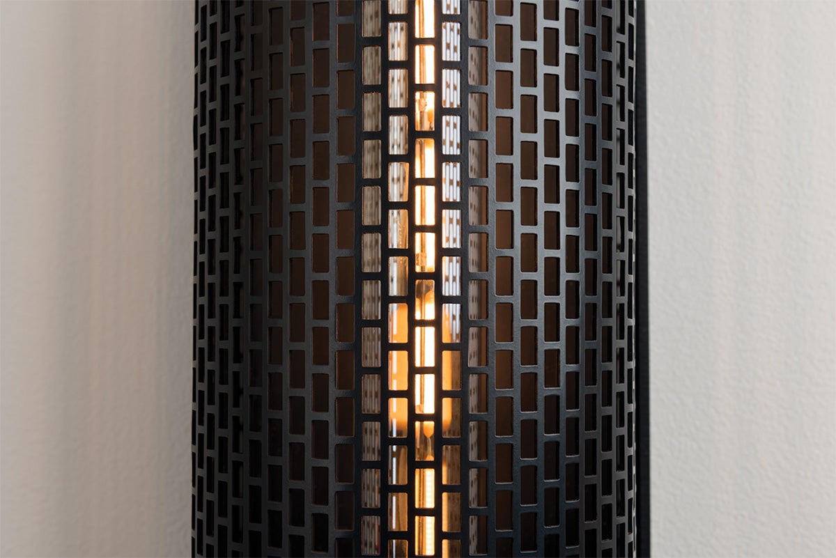 Mitzi Britt 2-Light Sconce with Metal Mesh Shade in Aged Brass or Old Bronze – Versatile Installation Options