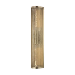 Mitzi Britt 2-Light Sconce with Metal Mesh Shade in Aged Brass or Old Bronze – Versatile Installation Options