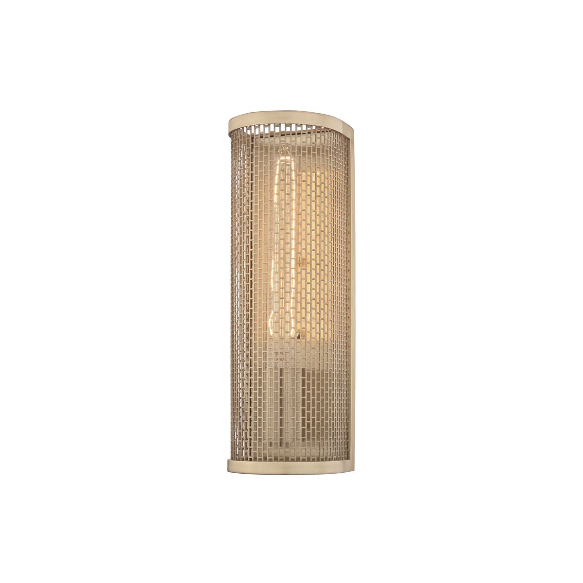 Mitzi-Britt Sconce With Unique Metal Mesh Design, Versatile Vertical/Horizontal Installation, 2 Finish Options