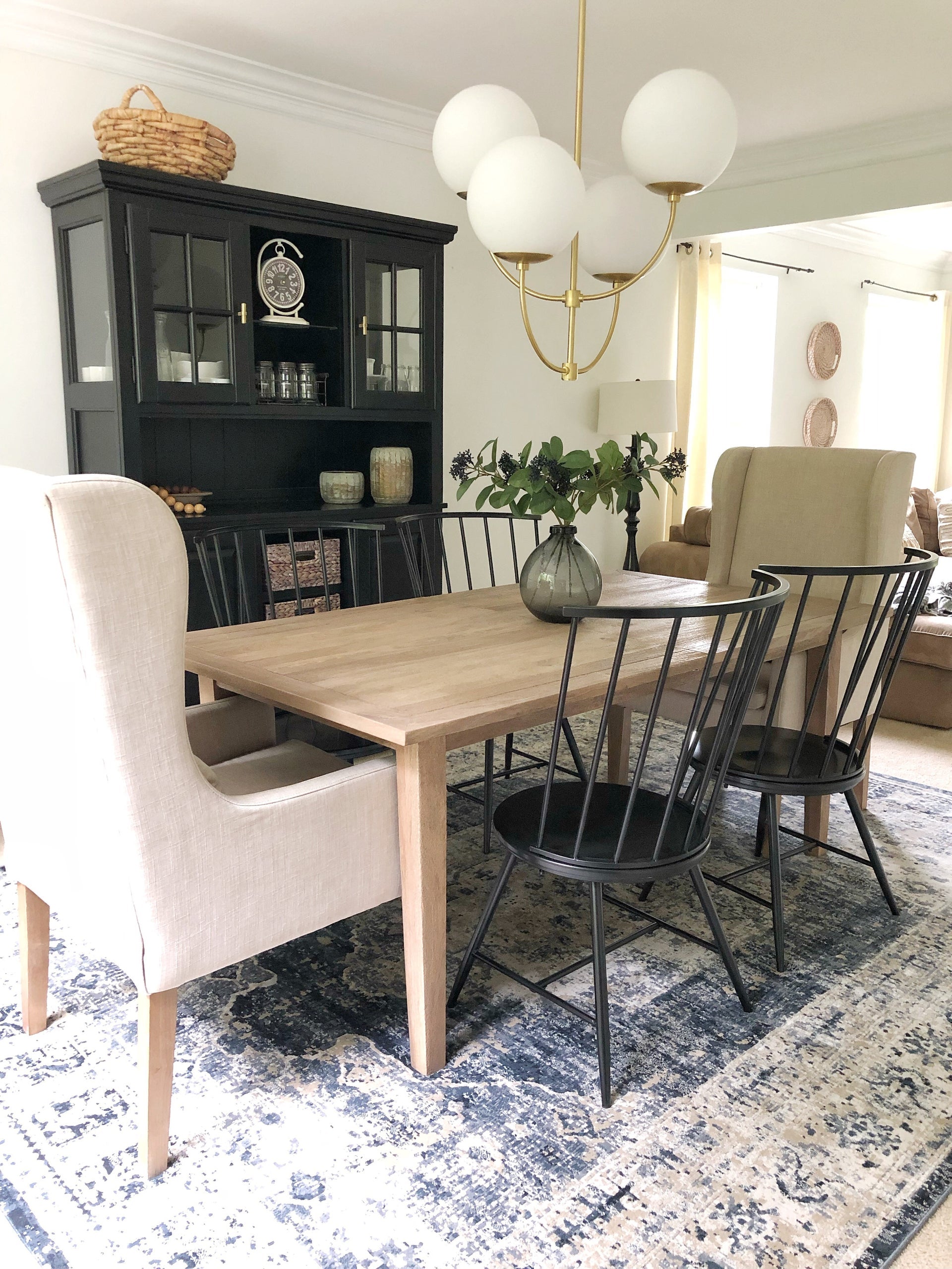 Mitzi-Carrie Chandelier With Staggered Arms And Opal Etched Glass Globes In Aged Brass Finish