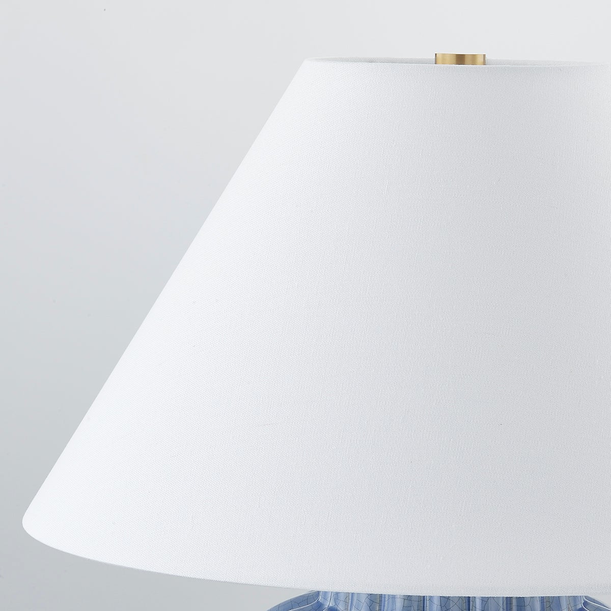 Mitzi-Clarendon Table Lamp - Crackled Ceramic Design with Textured Blue Hue and Elegant Fluting