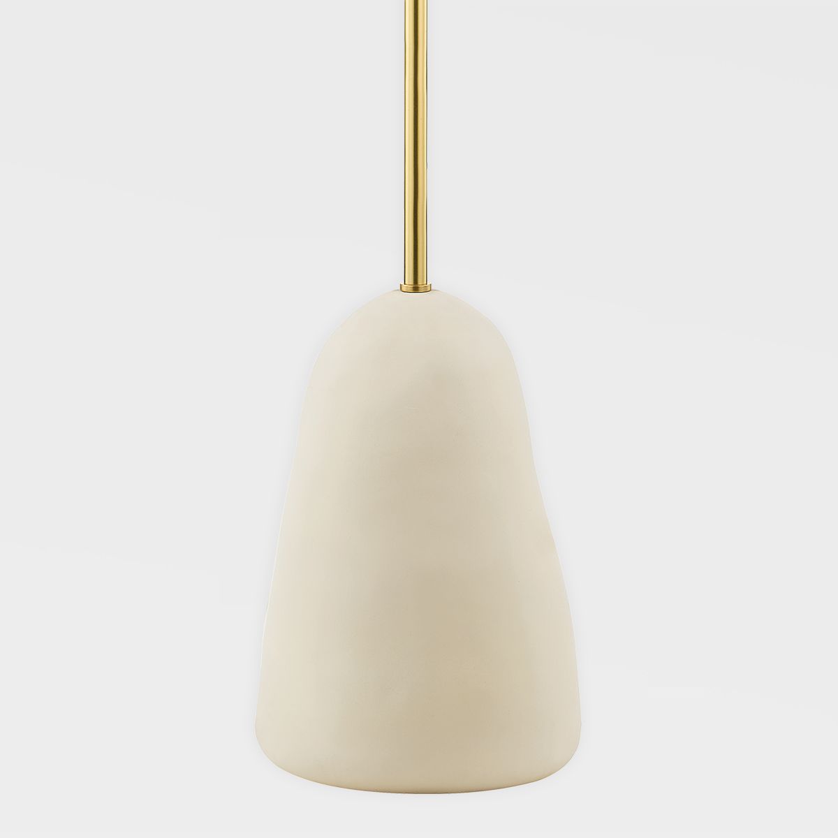 Mitzi-Maia Floor Lamp with Ceramic Base Inspired by Brazilian Mountains and Angular Korean Shade