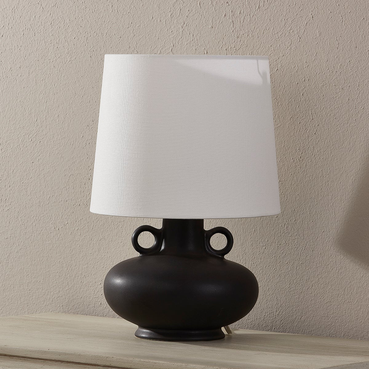 Mitzi-Rikki Table Lamp - Heirloom Ceramic Design in Golden Finish with White Cotton Shade