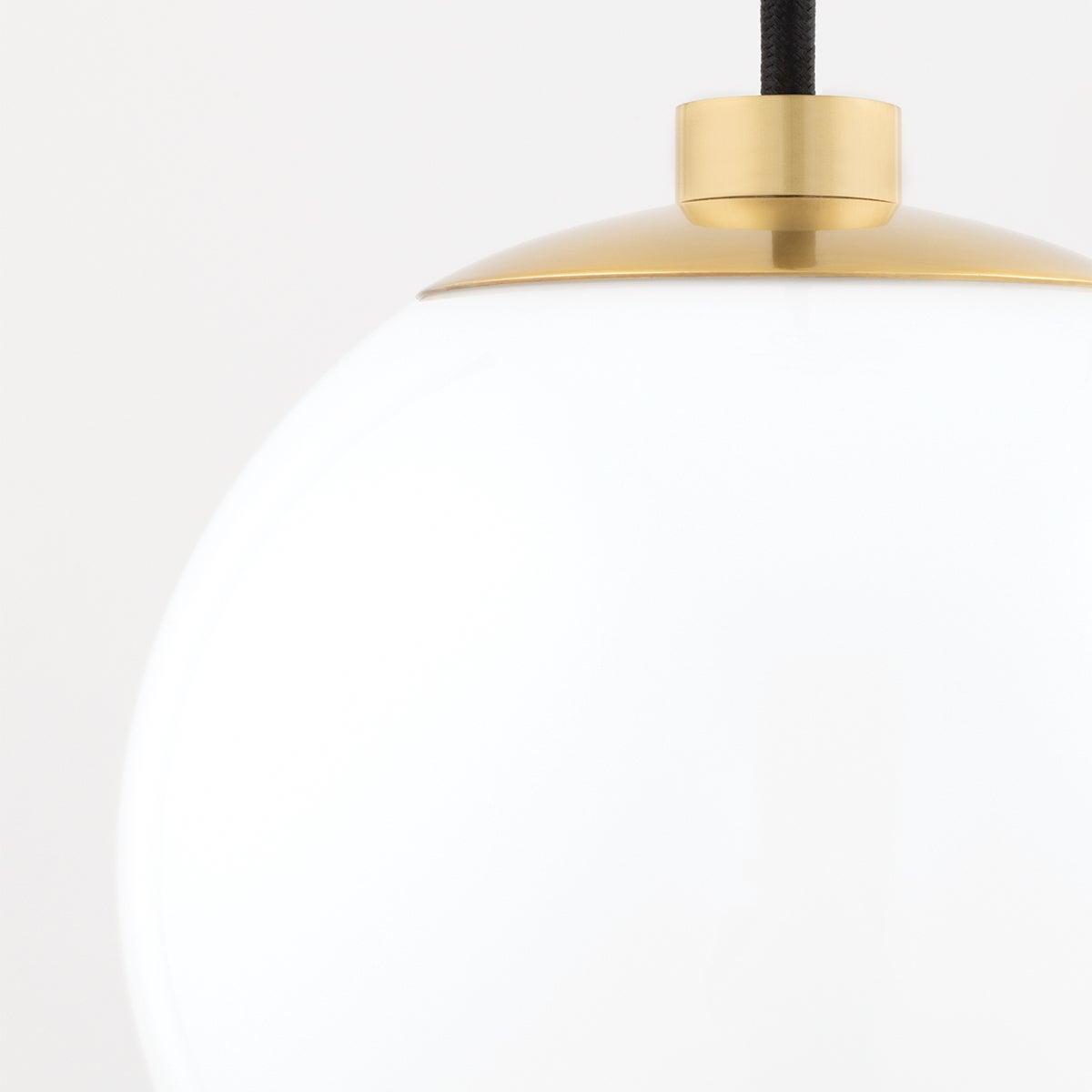 Mitzi-Stella Mini Pendant Light - Frosted Glass Ceiling Fixture in Aged Brass, Old Bronze, Polished Nickel