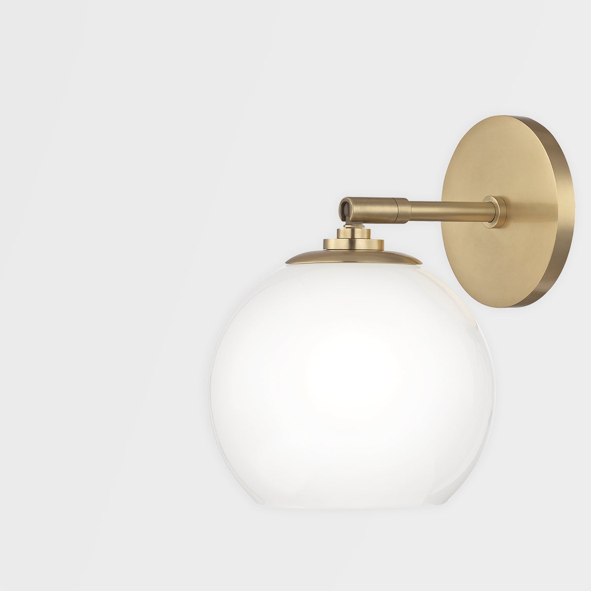 Mitzi Tilly Sconce - Elegant Minimalist Design With Clear Etched Glass Shade In Aged Brass Or Polished Nickel