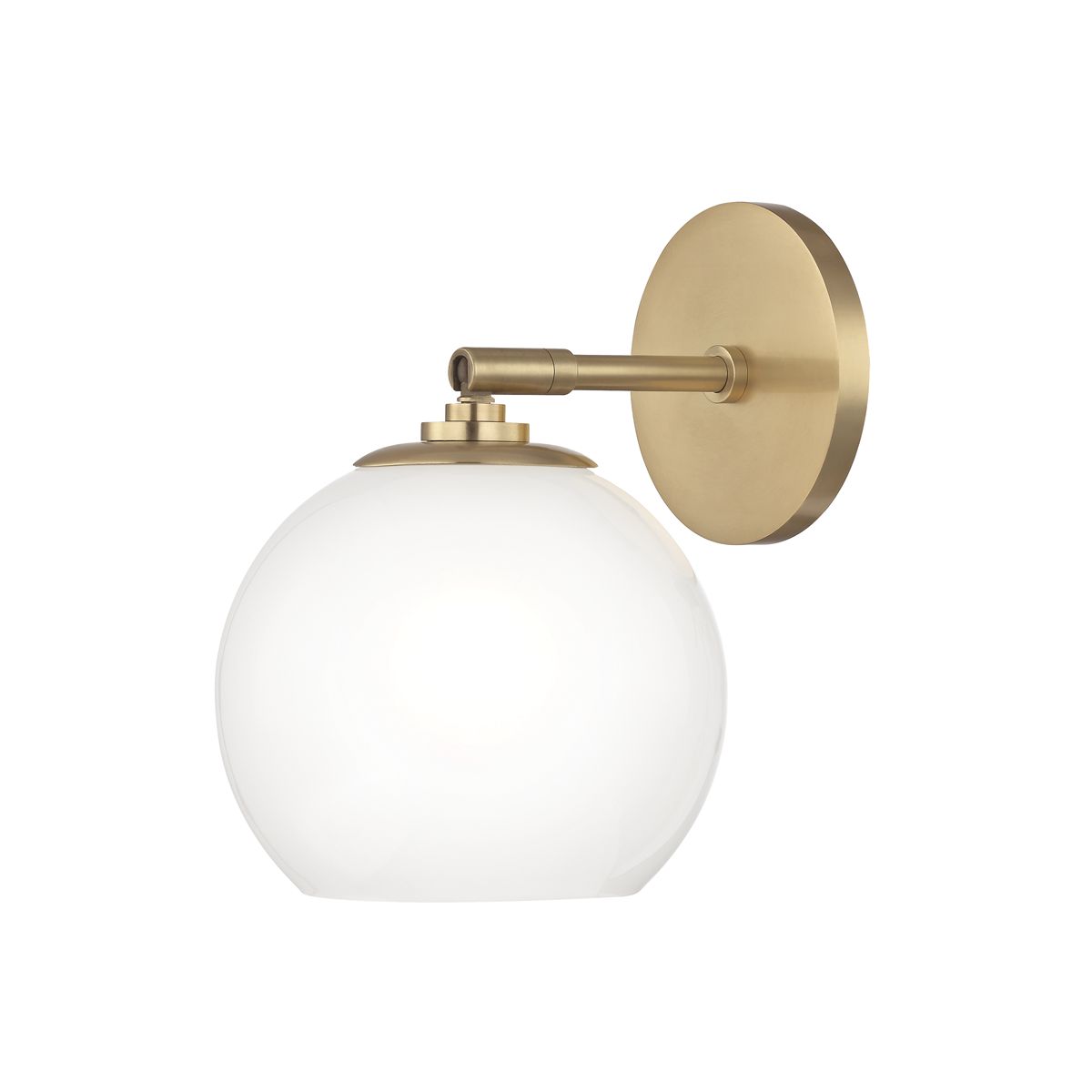 Mitzi Tilly Sconce - Elegant Minimalist Design With Clear Etched Glass Shade In Aged Brass Or Polished Nickel