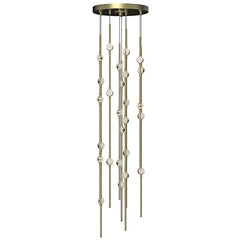 SONNEMAN 12" Round Constellation Andromeda Chandelier with Customizable LED Hubs and Lens Options