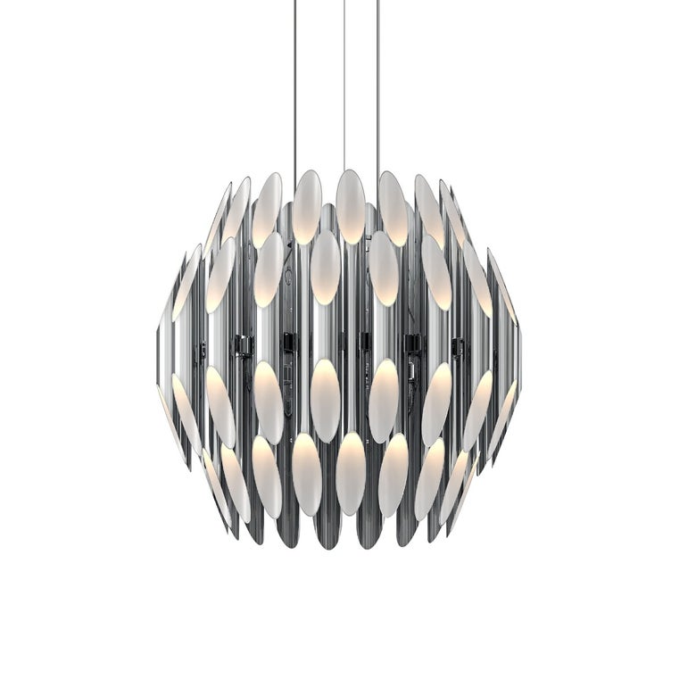 SONNEMAN-2-Tier Chimes Chandelier - Elegant LED-Illuminated Metal Design for Modern Interiors and Commercial Spaces