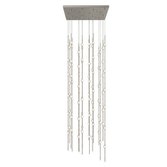 SONNEMAN 24" Square Constellation Andromeda LED Chandelier with Customizable Lens Options