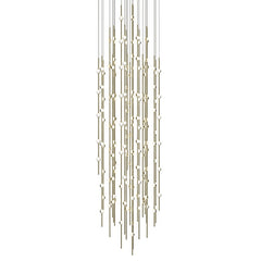 SONNEMAN 25" Round Customizable Andromeda Chandelier with LED Hubs and Crystal or Soft White Lens Options