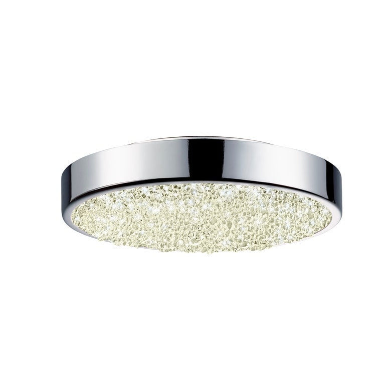 SONNEMAN 8" Dazzle LED Round Surface Mount Light with Crushed Glass Nuggets for Stunning Illumination