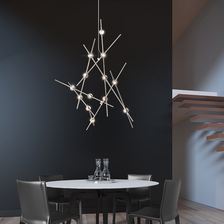 SONNEMAN-Aquila Chandelier – Mythical Eagle Design Sculpture for Stunning Constellation Arrangements