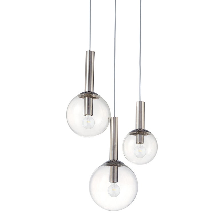 SONNEMAN Bubbles 3-Light Chandelier - Iconic Mid-Century Modern Design with Playful Aesthetic