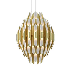 SONNEMAN-Chimes Chandelier - 3-Tier LED Illuminated Design with Metallic Finish for Modern Sophistication