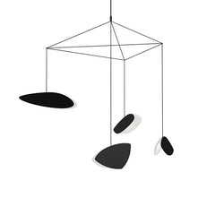 SONNEMAN Modern 4-Light LED Chandelier in Whimsical Shapes Inspired by Mondrian and Miró